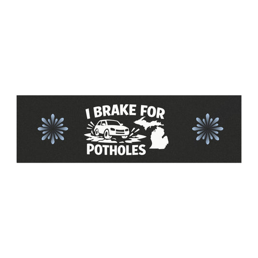 Car Magnet — "I Brake for Potholes" Michigan State Sticker